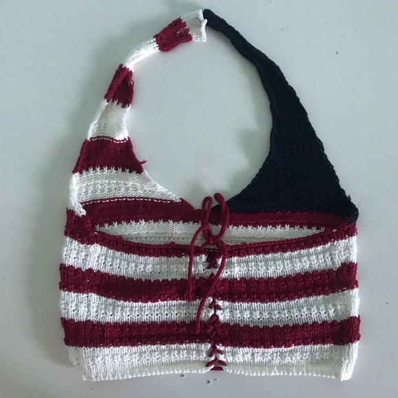 USA Crotchet Crop Top - Picture 2 of 4